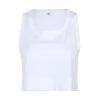 Own Saviour White Crop Tank Tees + Tops