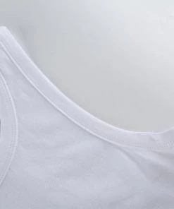 Own Saviour White Crop Tank Tees + Tops