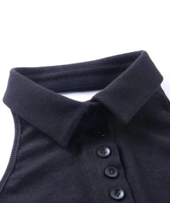 Own Saviour Backless Collar Tank Tees + Tops