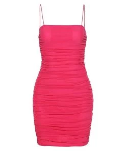 Own Saviour Dresses + Sets Pink Ruched Mini Dress
