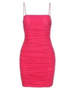 Own Saviour Dresses + Sets Pink Ruched Mini Dress