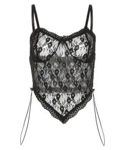 Own Saviour Lace Point Tank Crop