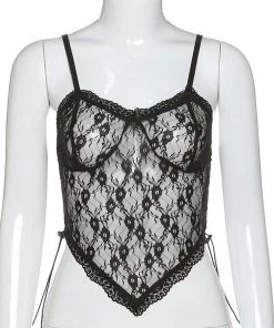 Own Saviour Lace Point Tank Crop