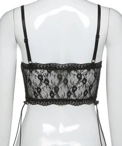 Own Saviour Lace Point Tank Crop