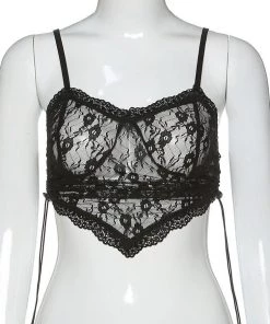 Own Saviour Lace Point Tank Crop