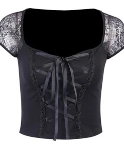 Own Saviour Lace Corset Tee Tees + Tops