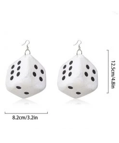 Own Saviour Oversize Dice Earrings