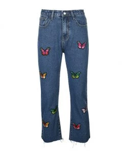 Own Saviour Pants Colour Butterfly Jeans
