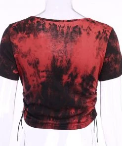 Own Saviour Tees + Tops Tie Dye Chain Crop