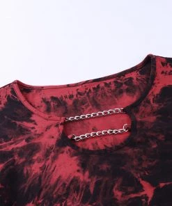 Own Saviour Tees + Tops Tie Dye Chain Crop