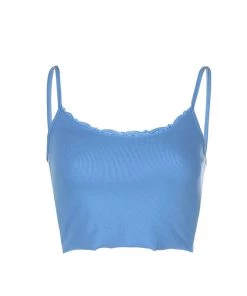 Own Saviour Blue/White Vest Crop