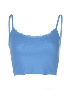 Own Saviour Blue/White Vest Crop