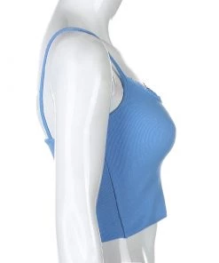 Own Saviour Blue/White Vest Crop