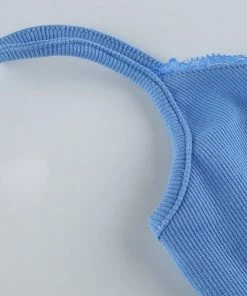 Own Saviour Blue/White Vest Crop