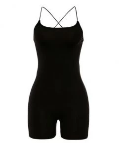 Own Saviour Black Playsuit