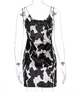 Own Saviour Satin Cow Dress