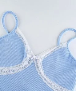 Own Saviour Lace Cami Crop Tees + Tops