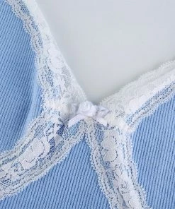 Own Saviour Lace Cami Crop Tees + Tops