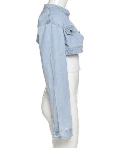 Own Saviour Crop Denim Jacket Jackets