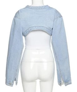 Own Saviour Crop Denim Jacket Jackets