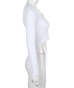 Own Saviour L/S Butterfly Chain Crop Tees + Tops