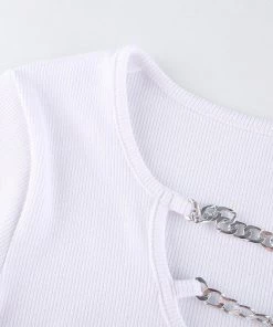 Own Saviour L/S Butterfly Chain Crop Tees + Tops