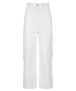 Own Saviour New In Black/White/Black Cargo Jeans