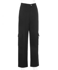 Own Saviour New In Black/White/Black Cargo Jeans