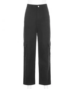 Own Saviour New In Black/White/Black Cargo Jeans