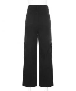 Own Saviour New In Black/White/Black Cargo Jeans