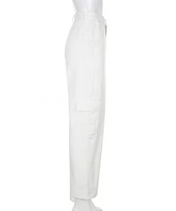 Own Saviour New In Black/White/Black Cargo Jeans