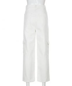 Own Saviour New In Black/White/Black Cargo Jeans