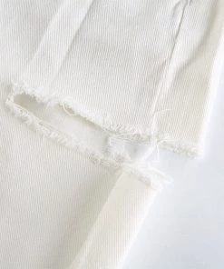 Own Saviour White Rip Jeans