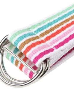 Own Saviour Long Striped Canvas Belt Accessories