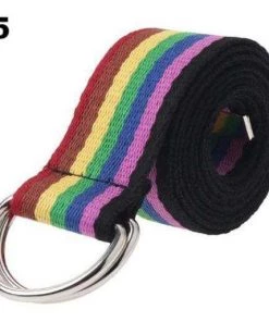 Own Saviour Long Striped Canvas Belt Accessories