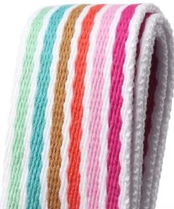 Own Saviour Long Striped Canvas Belt Accessories