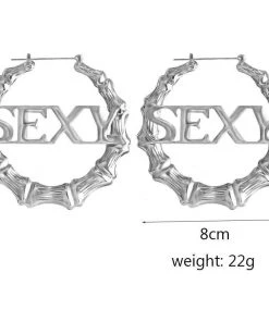 Own Saviour Accessories SEXY Bamboo Hoop Earrings