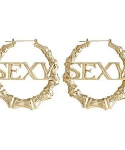 Own Saviour Accessories SEXY Bamboo Hoop Earrings