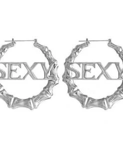 Own Saviour Accessories SEXY Bamboo Hoop Earrings