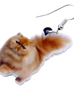 Own Saviour Accessories Fluffy Cat Dangle Earrings