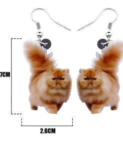 Own Saviour Accessories Fluffy Cat Dangle Earrings