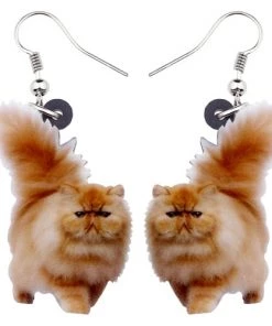 Own Saviour Accessories Fluffy Cat Dangle Earrings