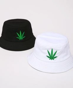 Own Saviour Leaf Embroidery Bucket Hat