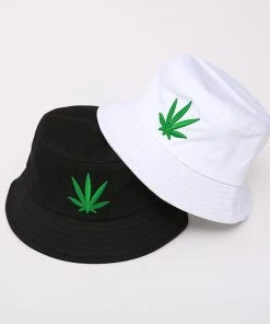 Own Saviour Leaf Embroidery Bucket Hat