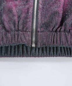 Own Saviour Glitter Turtleneck Zip Jacket