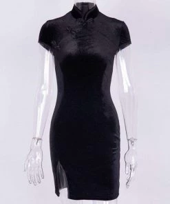 Own Saviour Velvet Mara Mini Dress Tees + Tops