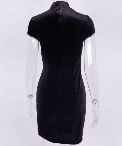 Own Saviour Velvet Mara Mini Dress Tees + Tops