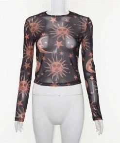 Own Saviour Mesh Moon Top Tees + Tops