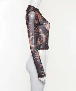 Own Saviour Mesh Moon Top Tees + Tops