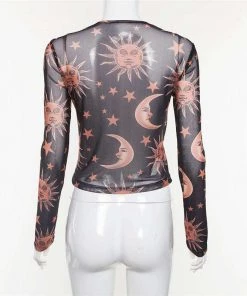Own Saviour Mesh Moon Top Tees + Tops